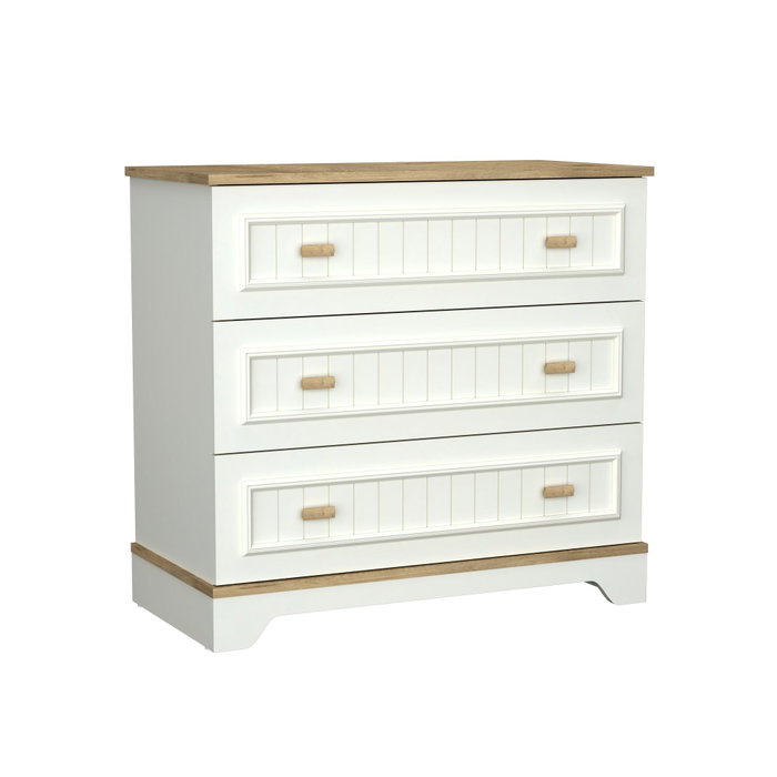 Hanah Home Monte Cómoda Crema y Roble